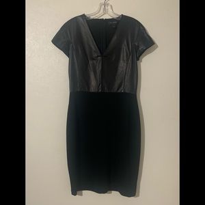 St. John Leather Top Dress PF13